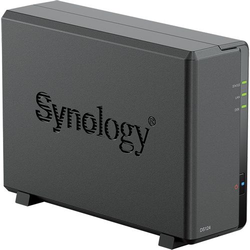 Synology DiskStation DS124 1-Bay NAS, CPU 4-core 1.7 GHz, 1 GB DDR4, 1 x 1Gbe LAN, 2 x USB 3.2 slika 1