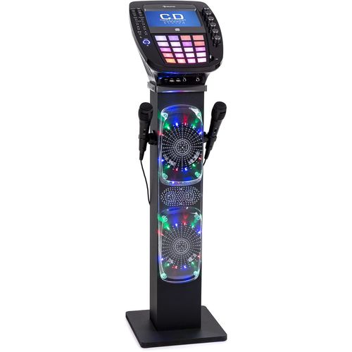 Auna KaraBig karaoke uređaj Bluetooth LED 7'' TFT CD USB ugrađen zvučnik slika 9