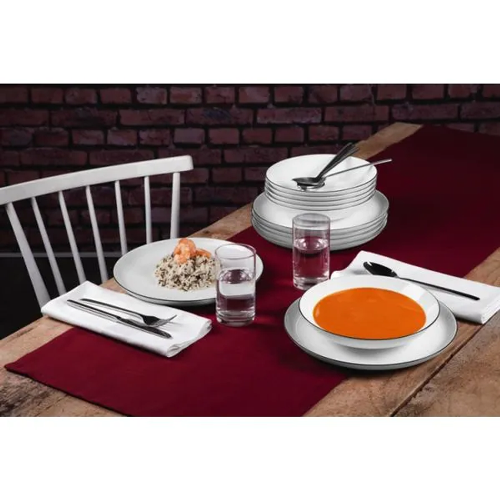 Seltmann Set tanjura 12/1 Lido Black Line 001.737148 slika 2