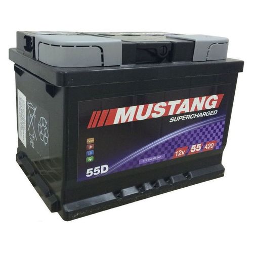 Akumulator MUSTANG Supercharged 12 V 55 Ah +D slika 1