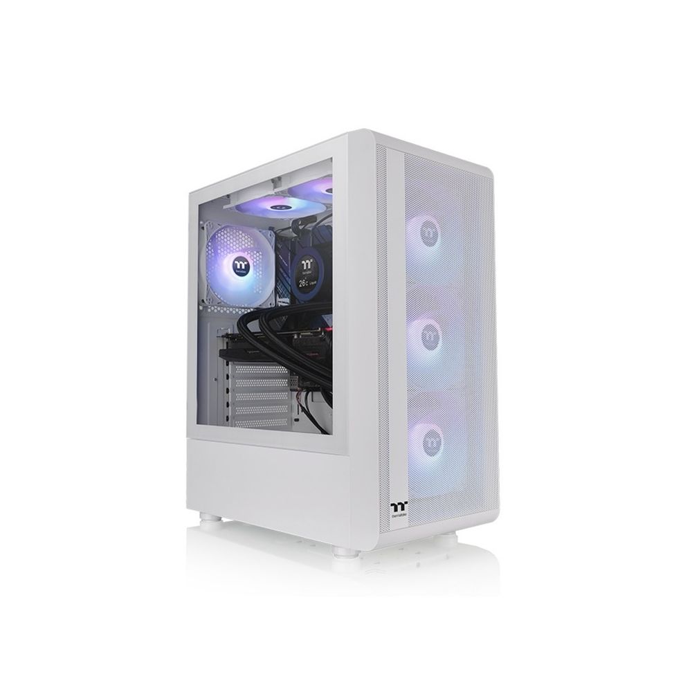 Thermaltake S200 TG ARGB Snow Mid tower slika 1