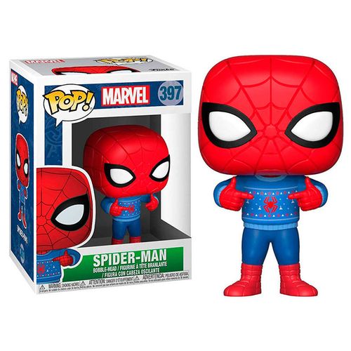 POP figure Marvel Holiday Spider-Man with Ugly Sweater slika 2