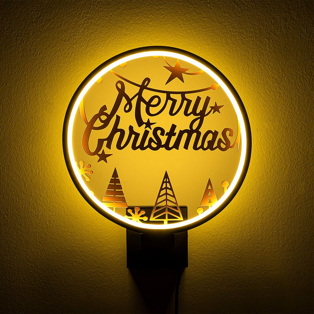 Crna bakarna zidna lampa XMAS20 slika 6