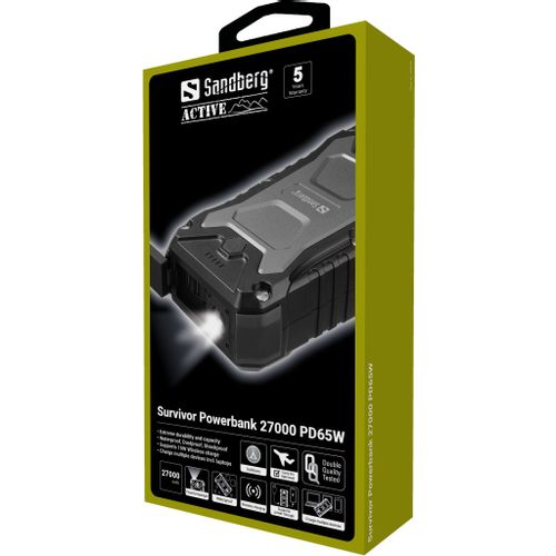 Sandberg Survivor Powerbank 27000 PD65W slika 2