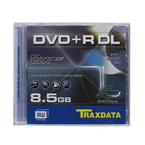 TRAXDATA OPTIČKI MEDIJ DVD+R DUAL LAYER 8X BOX 1 slika 1