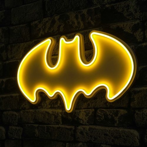 Wallity Ukrasna plastična LED rasvjeta, Batman Bat Light - Yellow slika 8