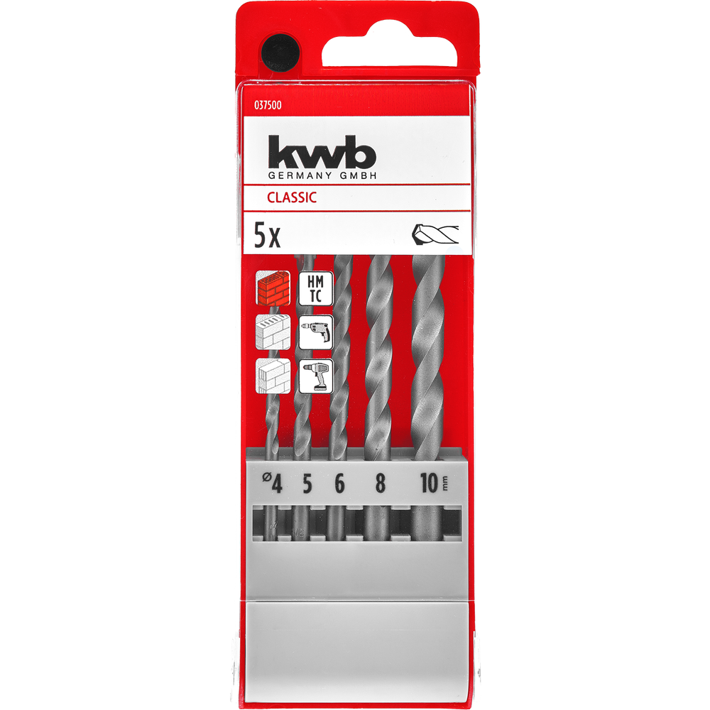 KWB set borera za kamen 4 - 10 mm, 5 kom slika 1