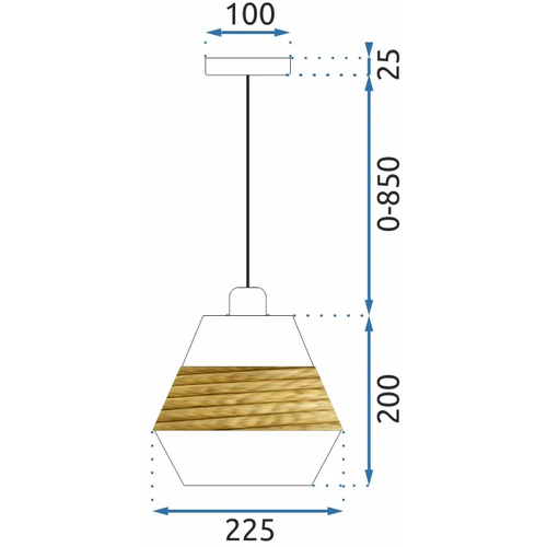 TOOLIGHT Viseća svjetiljka APP989-1CP slika 2