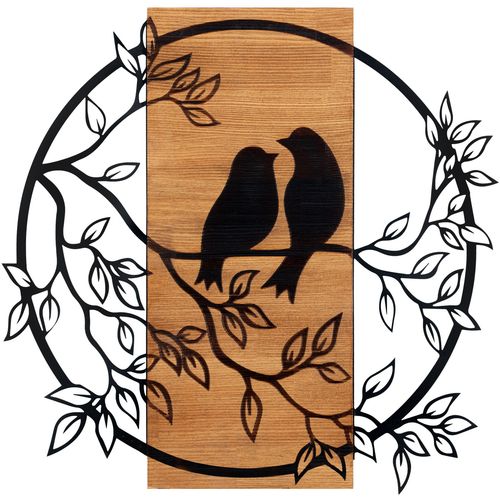 Birds İn Love 1 Black
Walnut Decorative Wooden Wall Accessory slika 3