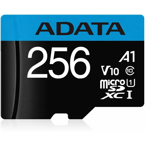 Micro SD Card 256GB AData + SD adapter AUSDX256GUICL10A1-RA1/ class 10 slika 1