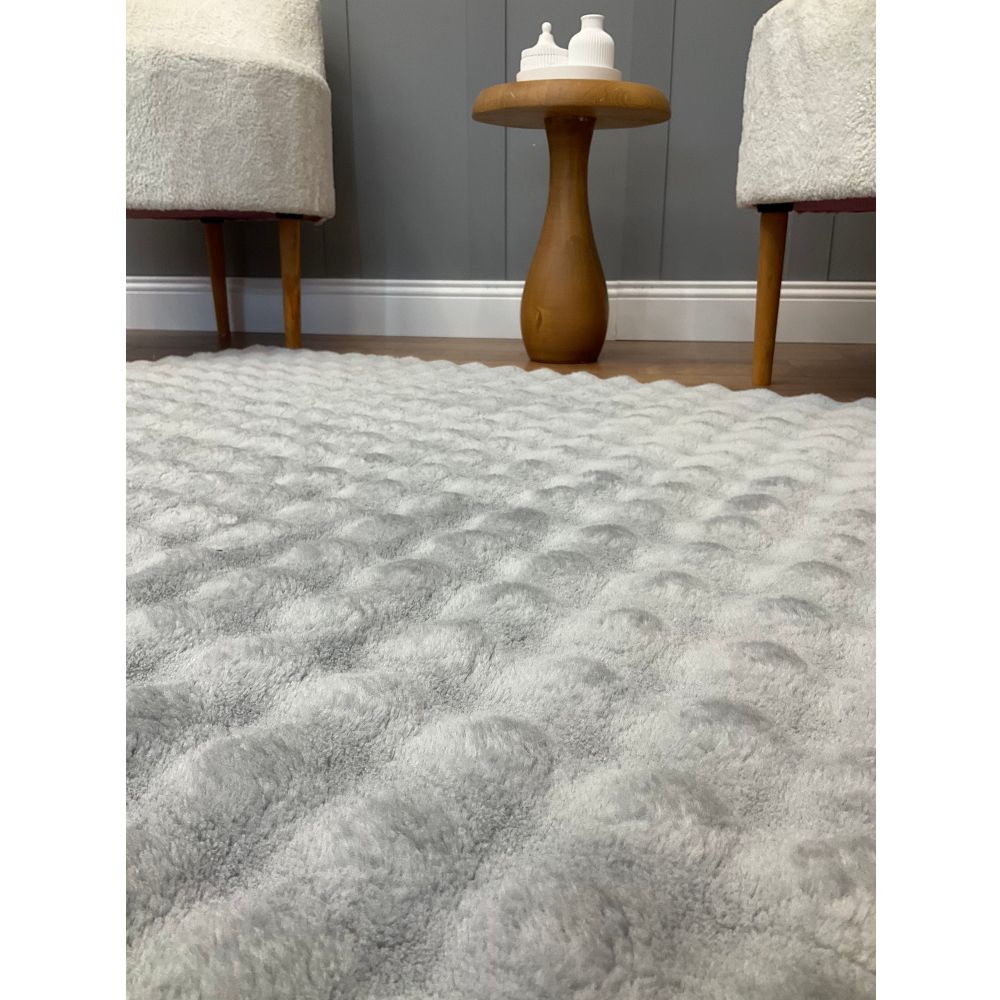 Tepih Puffy Bubble Duz , boja siva (200 x 290 cm)  - izložbeni artikl (oštećenja ambalaža) slika 8