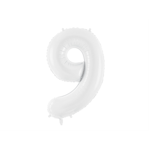 FB130-9 Folijski balon 9 Bijeli 86cm