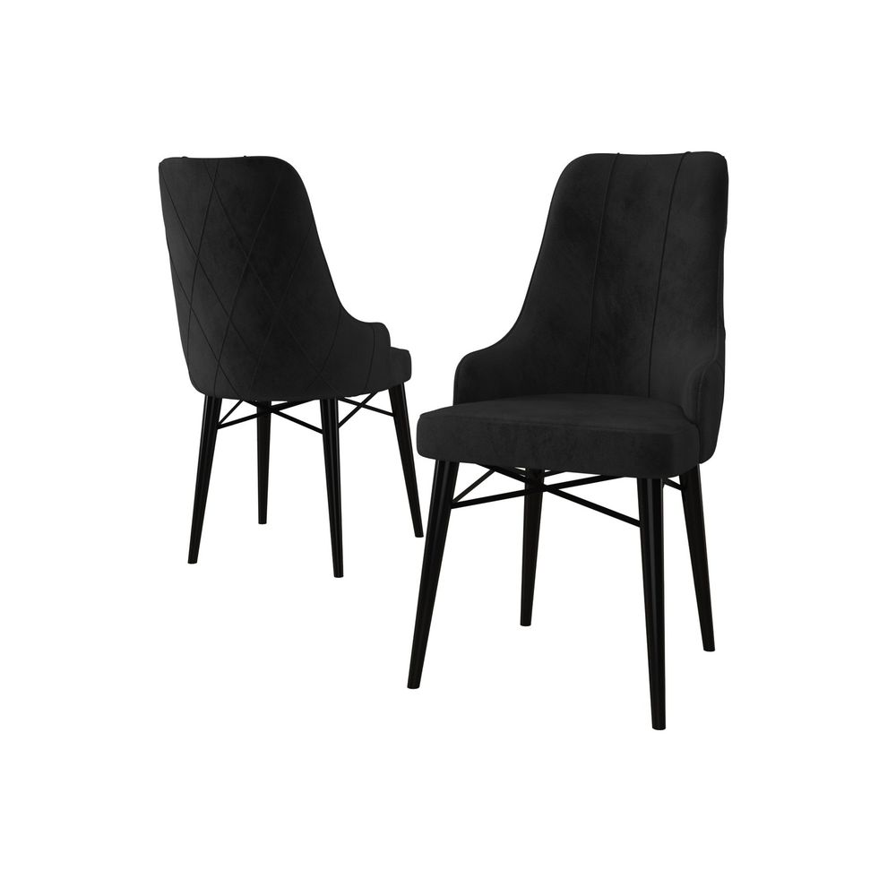 Neta - Crni Set Stolica (6 Komada) slika 2
