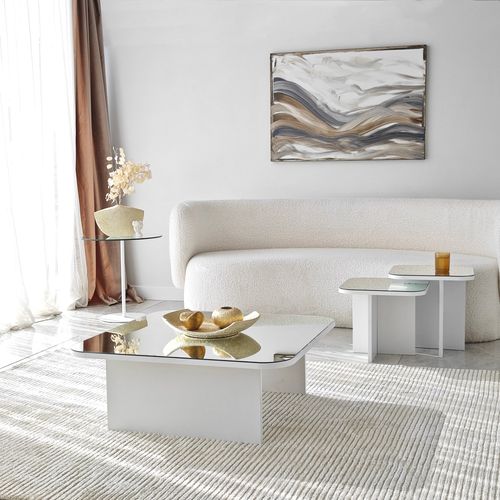 Jazz - White White Coffee Table Set slika 3