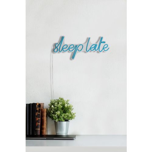 Wallity Ukrasna plastična LED rasvjeta, Sleep Late - Blue slika 12