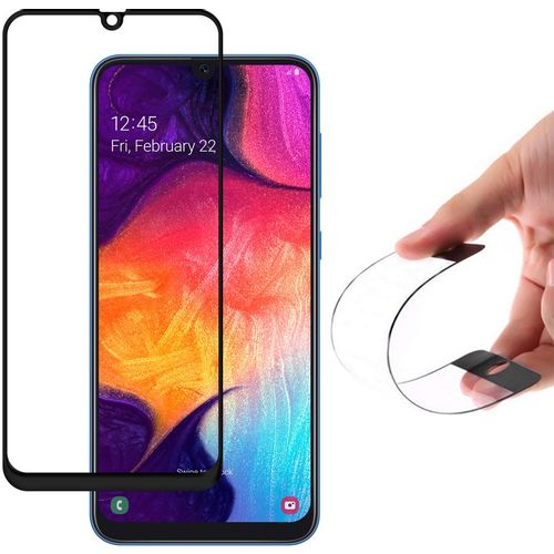 Hibridno Flexi Nano Staklo s okvirom za Samsung Galaxy A50s / Galaxy A50 / Galaxy A30s crni slika 1