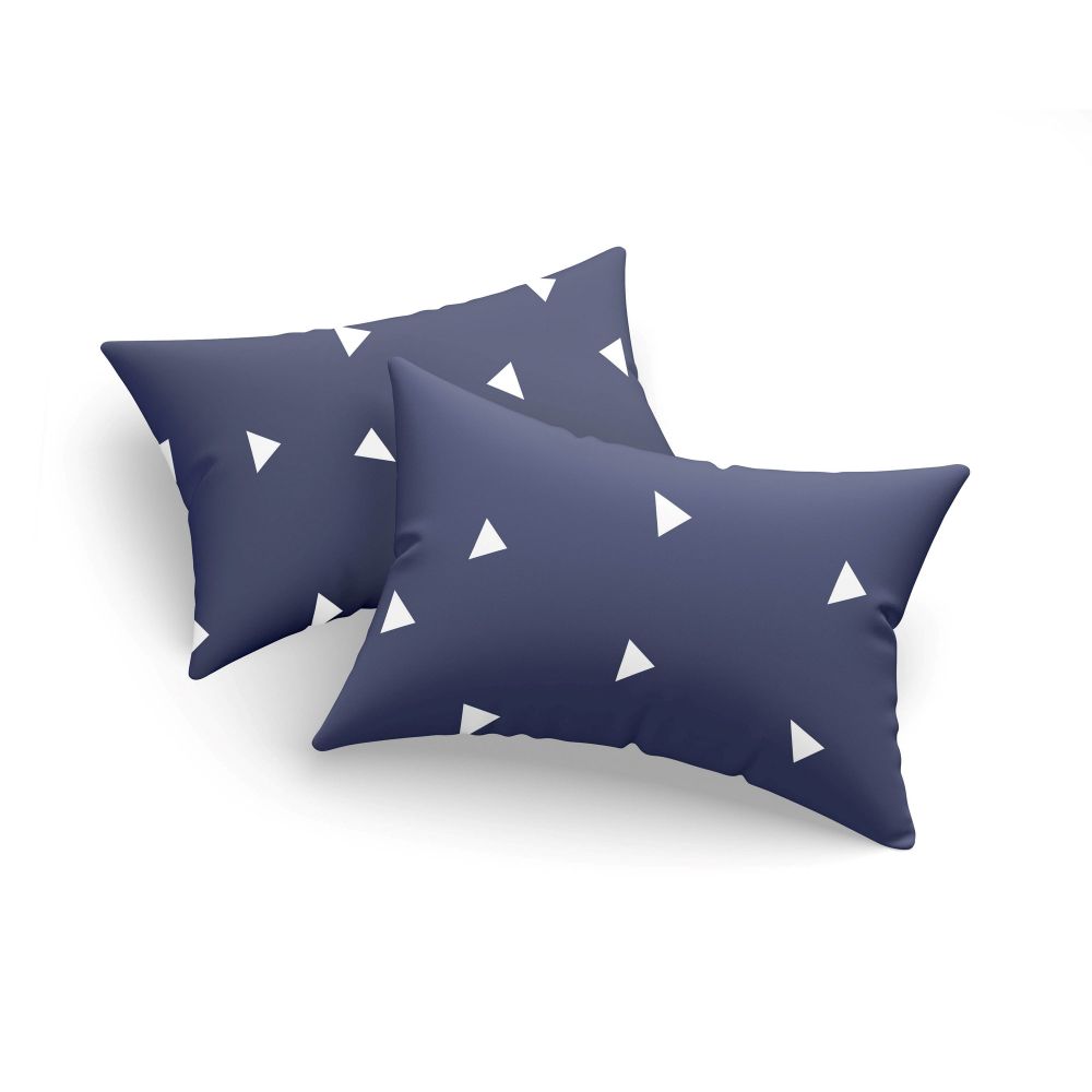 Pillowcase set (2 pieces) Üçgen - Blue slika 1