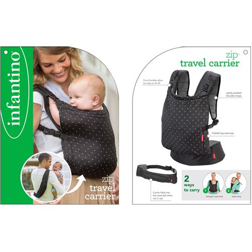 Infantino Zip Ergonomic Baby Travel Klokanica slika 11