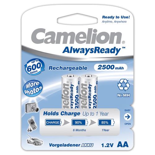 Baterija NI-MH Camelion Ready2use AA 2.5Ah blister 2 kom slika 1