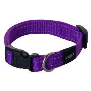 Rogz Ogrlica za pse Reflective Stiching HB11 M Snake 16 mm E (Ljubičasta)