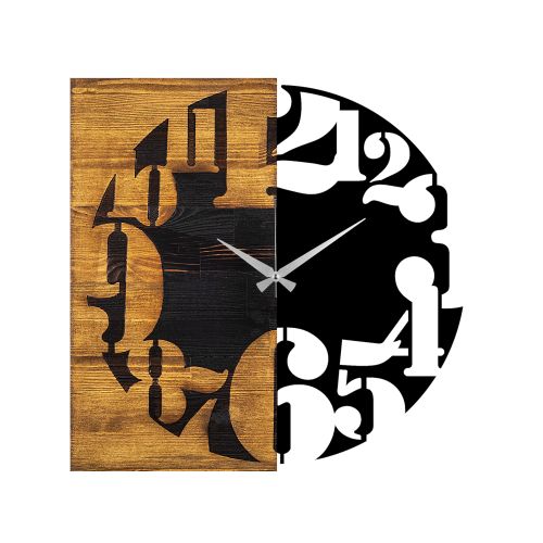 Wallity Ukrasni drveni zidni sat, Wooden Clock 3 slika 5