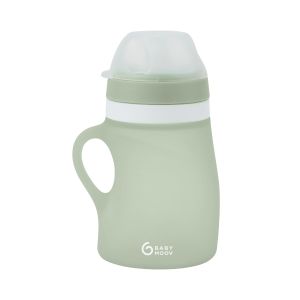 Babymoov Ergonomska silikonska bočica 150ml - Green