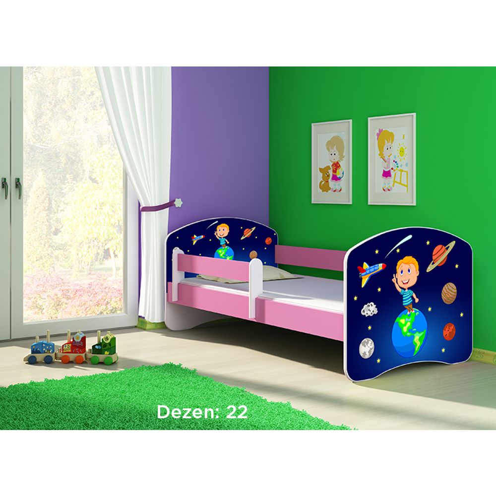 ACMA Dječiji krevet Acma II Pink - 180x80cm - Dezen 22 slika 2