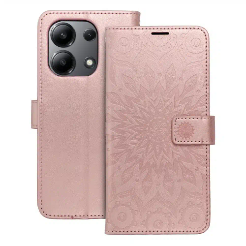 MEZZO Book case preklopna torbica za XIAOMI Redmi NOTE 13 4G mandala gold pink slika 1