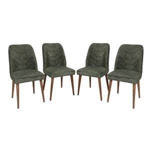 Dallas 558 V4  Walnut
Dark Green Chair Set (4 Pieces)