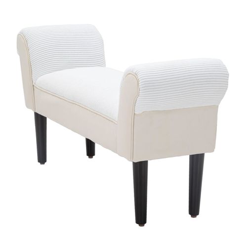 Mauro Ferretti Klupica velvet crema cm 102x31x51 slika 3