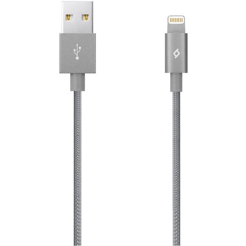 Ttec Kabel - MFi (Apple license) - Lightning to USB (1,20m) - Grey - Alumi Cable slika 1