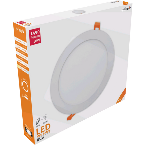 Avide Plafonjera LED, ugradna, 18W, 1490 lm, 4000K, IP20 - ACRPNW-R-18W-ALU slika 2