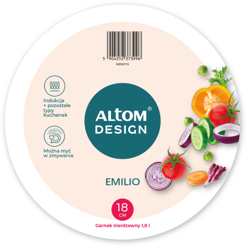 Altom Design lonac od nehrđajućeg čelika sa staklenim poklopcem Emilio 1,9 L  slika 4