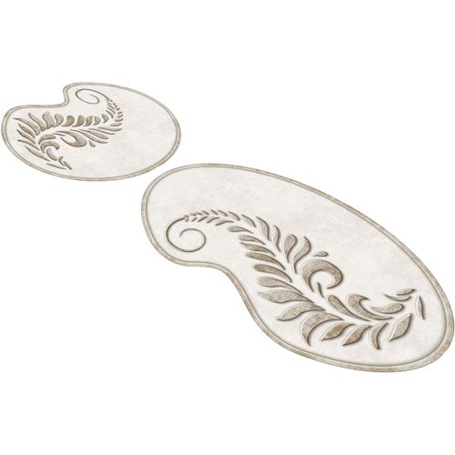 210FG41115KR Cream Bathmat Set (2 Pieces) slika 4