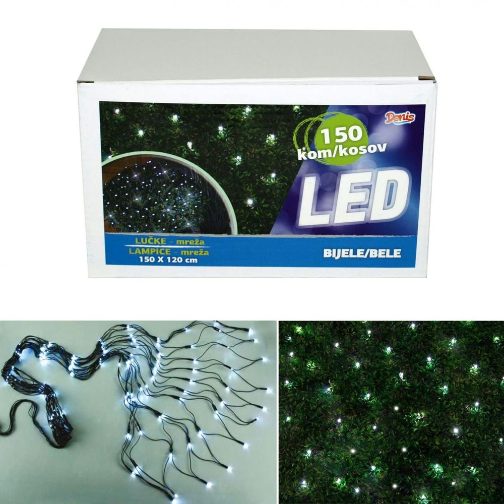 Denis Novogodišnje LED lampice mreža - 150x120/150 lampica slika 1