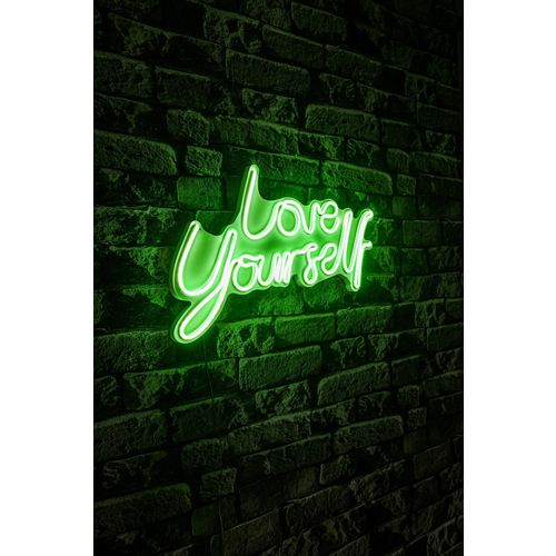 Wallity Zidna LED dekoracija, Love Yourself - Green slika 3