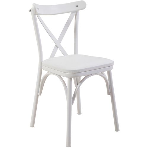 Woody Fashion Stolica, Bijela boja, Oliver Chair -  White slika 2