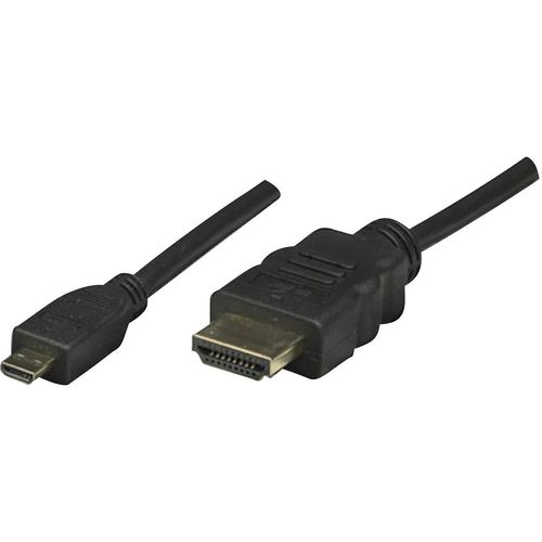Manhattan HDMI priključni kabel HDMI A utikač, HDMI Micro D utikač 2.00 m crna 324427-CG Ultra HD (4K) HDMI HDMI kabel slika 7