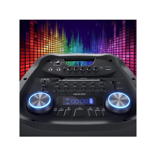 MANTA karaoke Krios Power, 350W, disco, bež mic, daljinski, EQ, crni SPK1202B250 slika 6