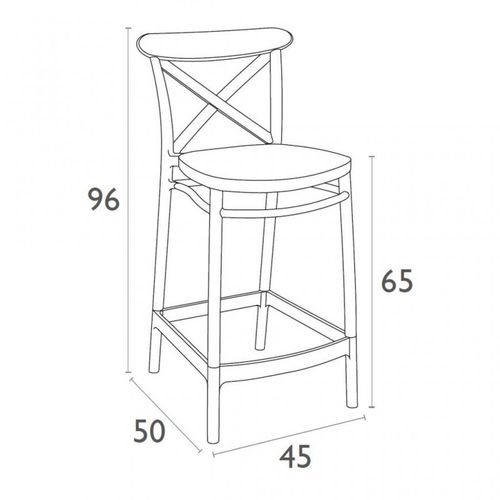 Dizajnerske polubarske stolice — CONTRACT • 2 kom. slika 6