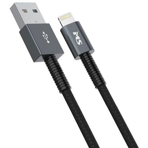 MS CABLE USB-A 2.0 -> LIGHTNING, 1m, crni slika 1