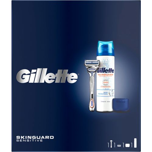 Gillette Poklon paket Brijač SkinGuard + Gel + Putni Poklopac slika 1