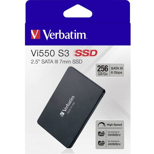 Unutarnji SSD tvrdi disk 6.35 cm (2.5 ") 256 GB Verbatim Vi550 S3 Maloprodaja 49351 SATA III slika 4