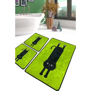 Comfort Multicolor Bathmat Set (3 Pieces)