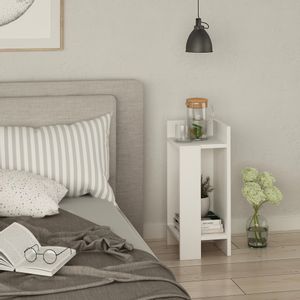 Elos Right - White White Nightstand