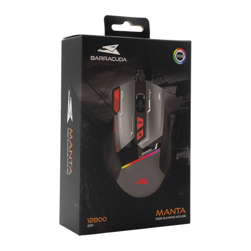 Baracuda BGM 047 MANTA, Mouse Gray slika 5