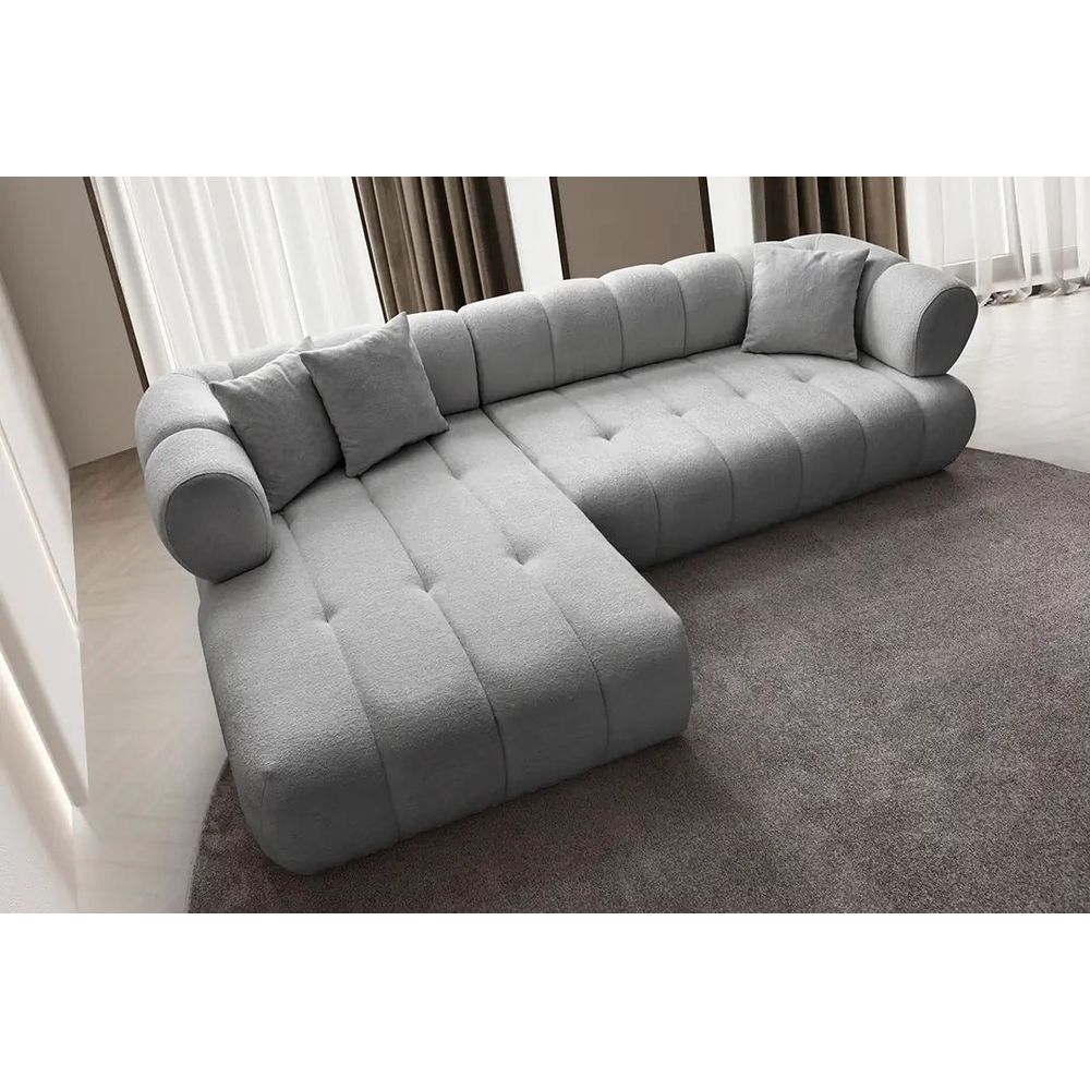 Ugaona Sofa Petra Lijeva - Siva slika 4