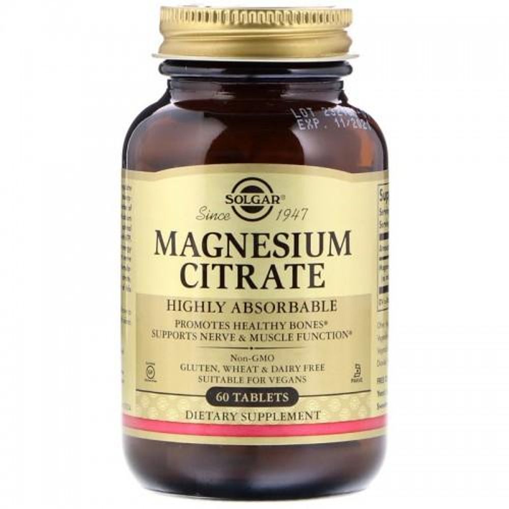 Solgar Magnesium Citrate tablete 60 kom slika 1