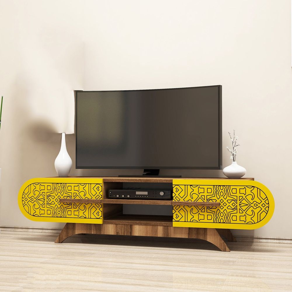 TV Komoda Defne u Boji Oraha slika 1