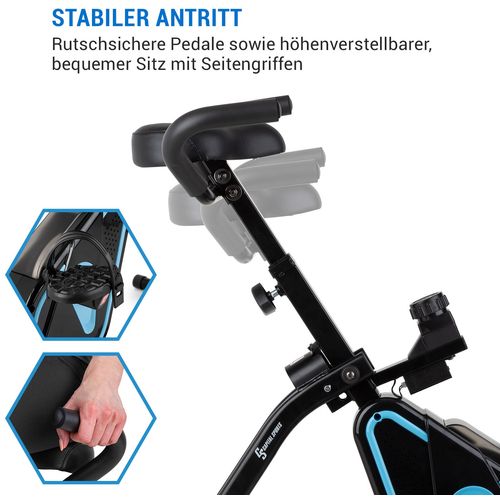 Capital Sports Azura Desk Bike sobni bicikl, Crna slika 11